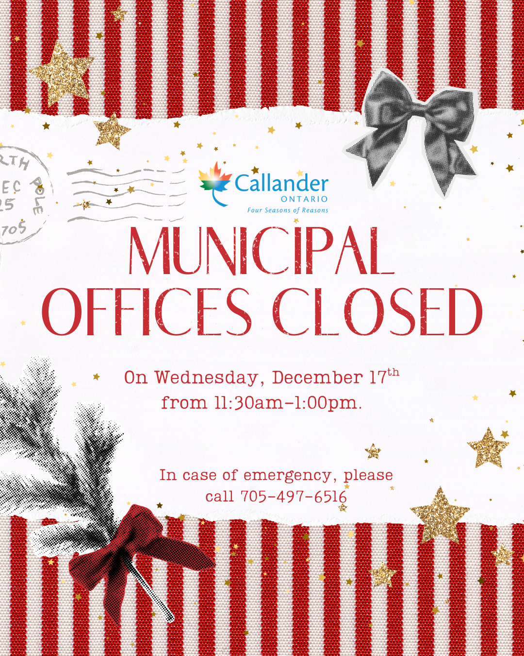 Municipal Office Closure